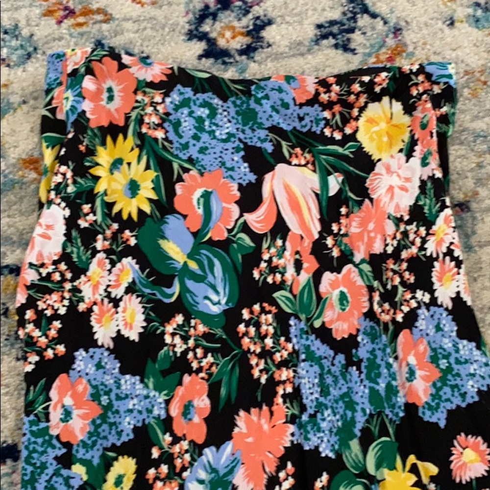 Anthropologie Floral Maxi Skirt